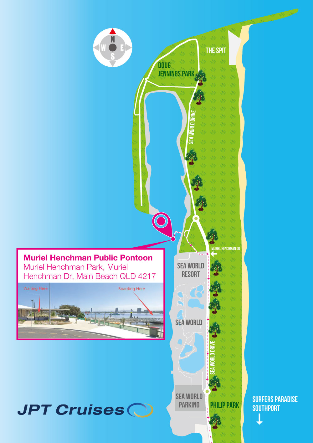 cruise meeting point map